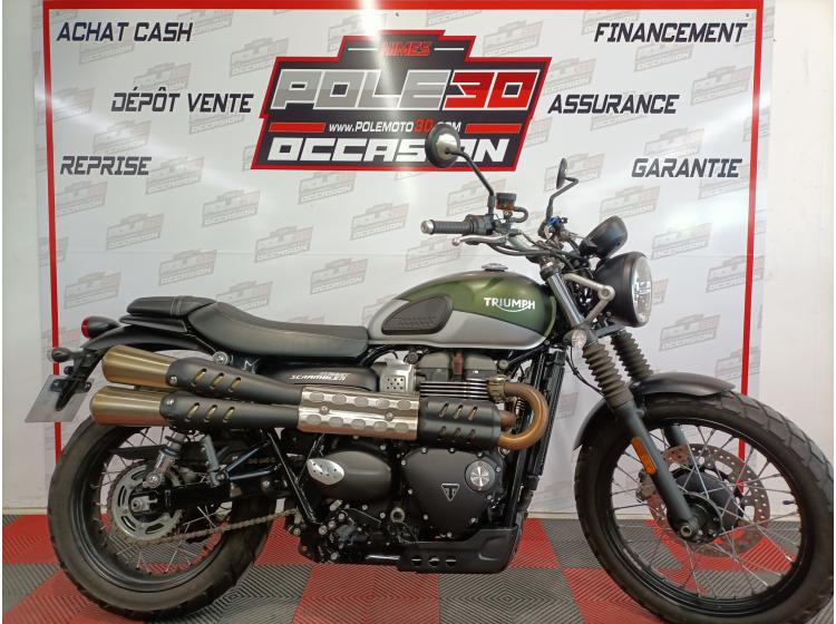TRIUMPH STREET SCRAMBLER  900 (148€/mois*) (garantie 1 an)